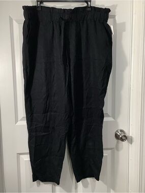 A new day women’s Black Elastic-Waist Casual Pants size XXL NWT.